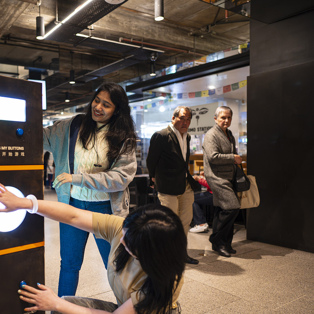 future play lab. (@playablemelb) on Twitter photo PLAY CAPITOL ARCADE #migw23 ๐น๐พ๐
113 Swanston St, Melbourne
Daily 10am-8pm
Jukebot
Be the first to press eight matching buttons to play a song.
ๆขๅ
ๆไธๅ
ซไธชๅ่ฒ็ๆ้ฎๆฅๆญๆพๆญๆฒใ
<a href="/whatsonmelb/">What's On Melbourne</a>
<a href="/creative_vic/">Creative_Vic</a> PLAY CAPITOL ARCADE #migw23 ๐น๐พ๐
113 Swanston St, Melbourne
Daily 10am-8pm
Jukebot
Be the first to press eight matching buttons to play a song.
ๆขๅ
ๆไธๅ
ซไธชๅ่ฒ็ๆ้ฎๆฅๆญๆพๆญๆฒใ
<a href="/whatsonmelb/">What's On Melbourne</a>
<a href="/creative_vic/">Creative_Vic</a>
