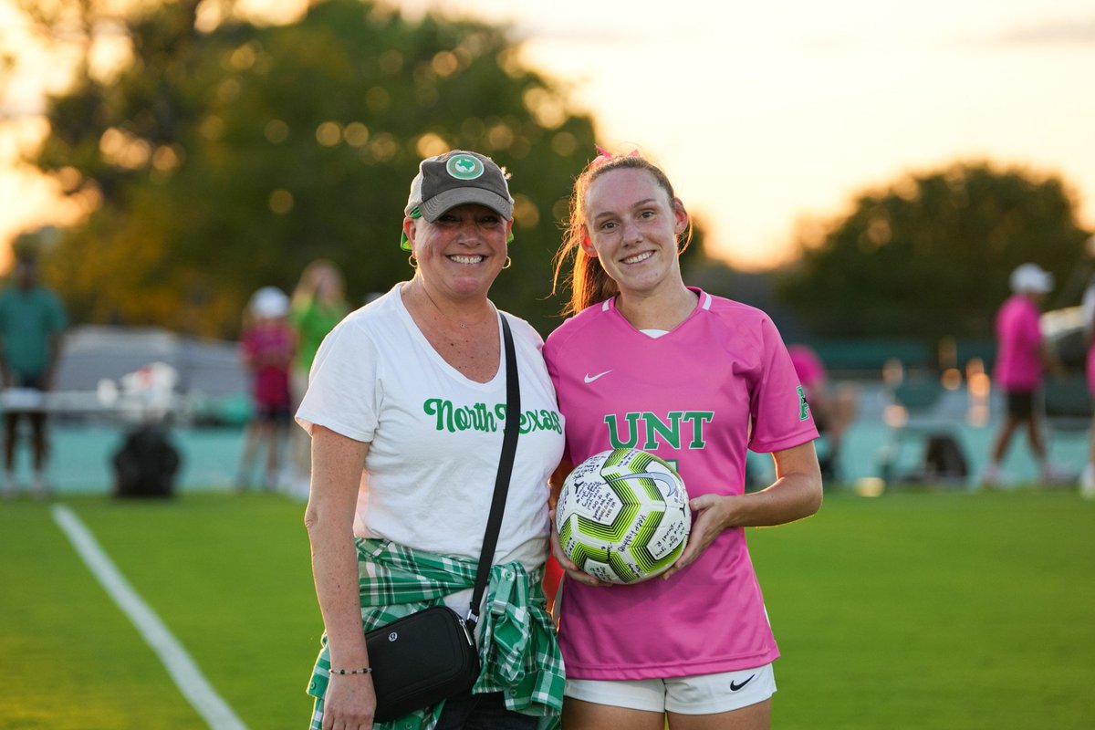 Thank you all for your support last night as we celebrated one of our all-time favorite moms.

Karie, Madi's mom, has been battling cancer &amp; kicking its butt. Her fight &amp; love for Madi &amp; the Mean Green is special.

We thank you Karie &amp; all of Mean Green Nation is behind you!