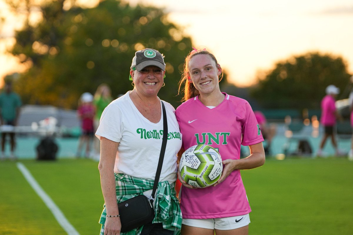 Thank you all for your support last night as we celebrated one of our all-time favorite moms. Karie, Madi's mom, has been battling cancer & kicking its butt. Her fight & love for Madi & the Mean Green is special. We thank you Karie & all of Mean Green Nation is behind you!