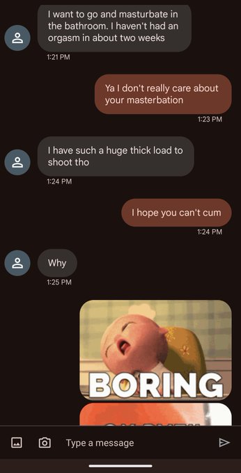 Don't text my booking line to jerk off.  I'll make it weird. https://t.co/mOogEi9NHo<a href="/tag/mvsales"class="tags"><span>#mvsales</span></a>