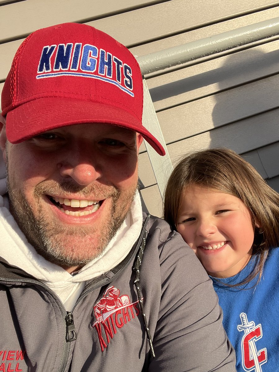 J_Lautzenheiser's tweet photo. Another Friday night with Harper Marie. Let’s go #Knights! #BeatGrove #OHSAA #NWC https://t.co/RswLAo4EwY