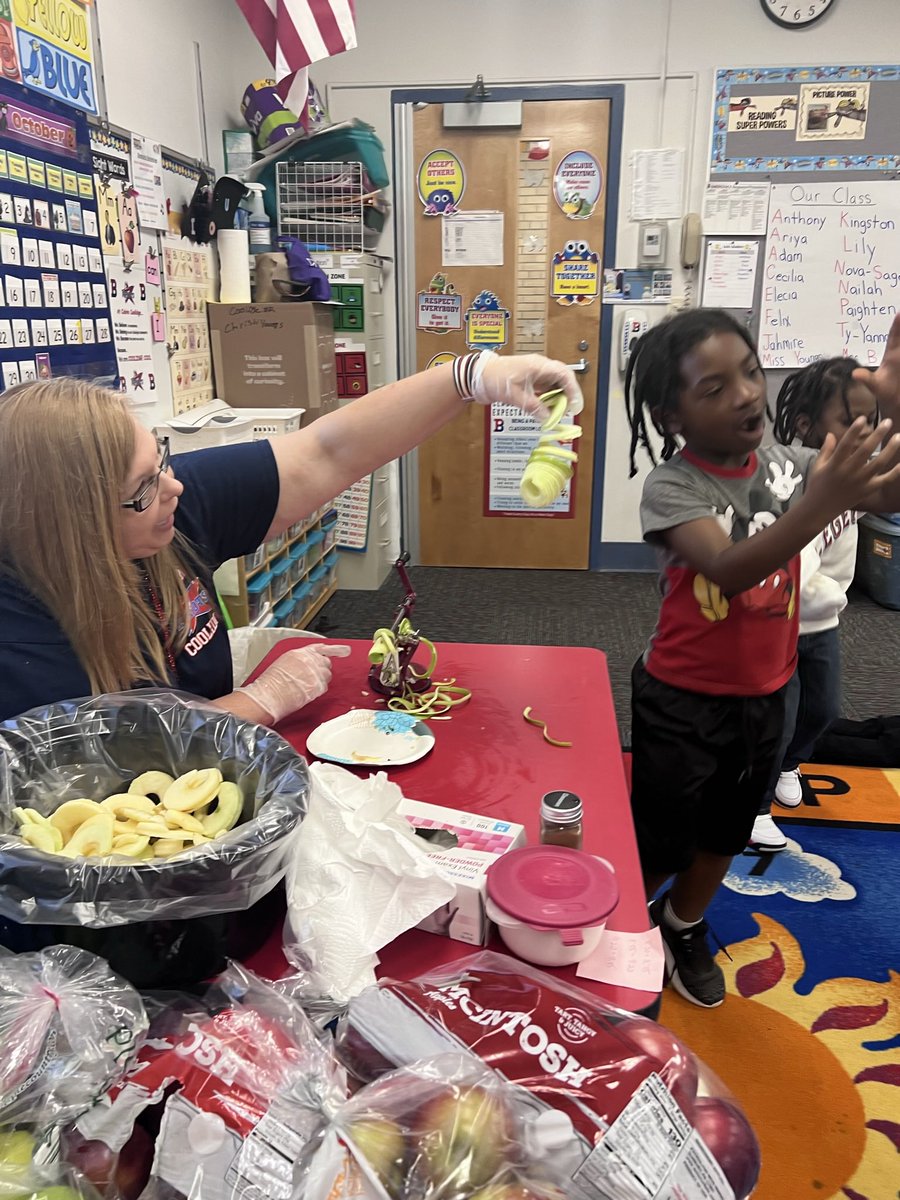 A is for Apple Fun in Kindergarten!#BPatriotProud #BCoolidgeCool @BoughkKelly