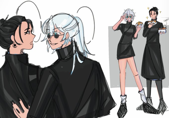 「genderswap (mtf) white hair」 illustration images(Latest)