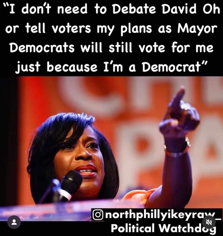 mstaebryant's tweet photo. @aprilmcbridecpc @PeopleforParker @marksquilla @RepMaryIsaacson @RepBenWaxman That's exactly what Cherelle Parker said on WURD RADIO.  Parker constantly repeats she doesn't has to answer to KNOW ONE.This is a red flag. Voters want to know What's your Plans for a City that's high in crimes,high in murdered victims,high HIGH IN DHS REMOVALS.#DavidOhForMayor https://t.co/STaI1rROdU