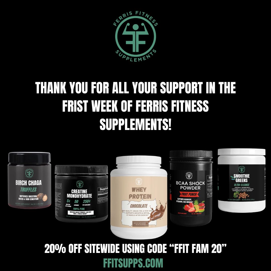 Cory_Ferris's tweet photo. Thanks to anyone that has ordered, liked, or shared! 🙏 20% off site wide for the next week! 
https://t.co/qqqfmck6gV https://t.co/Ogci4R4XYd
