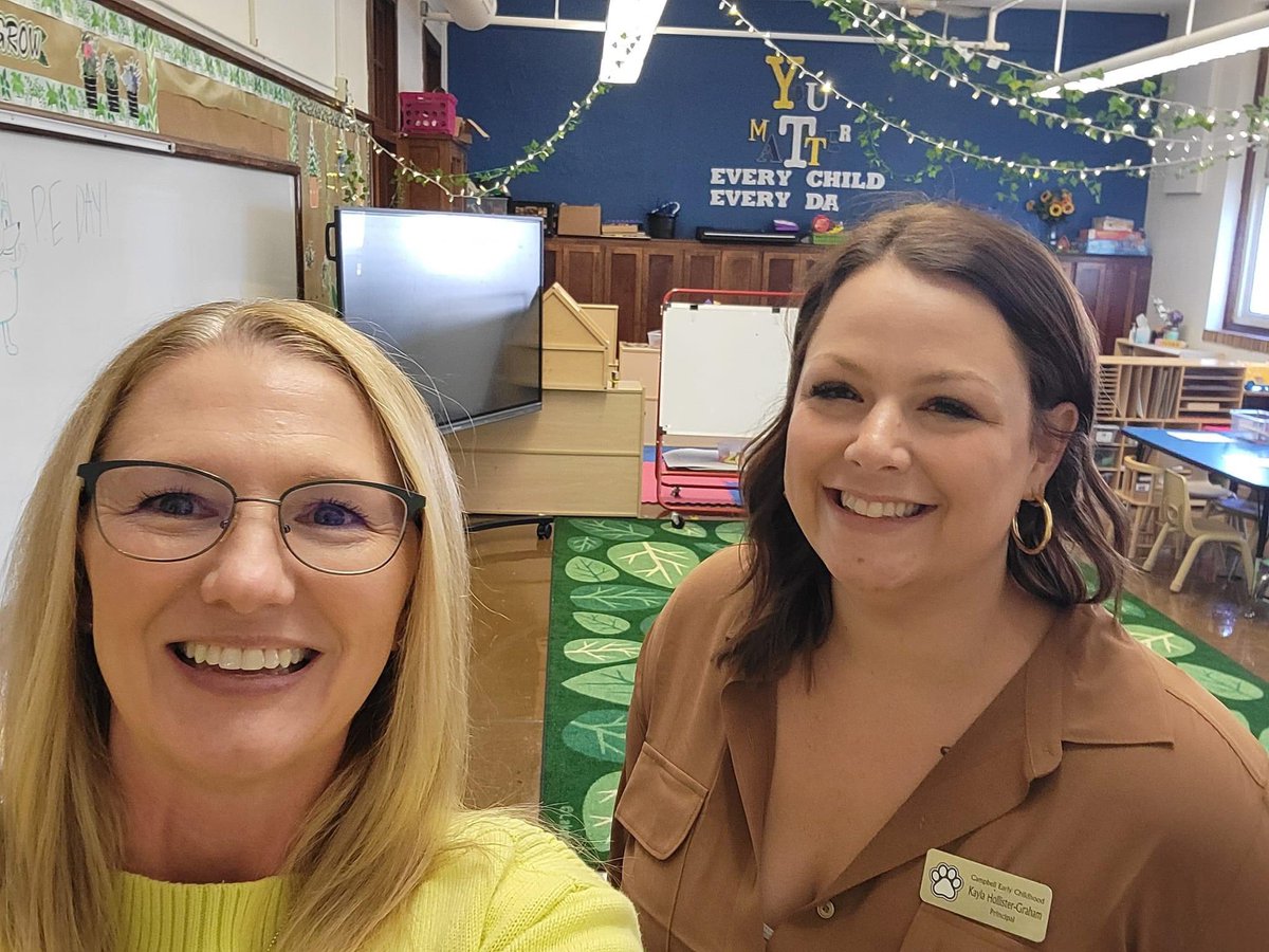 #SPSPrincipalforaDay Today I had the honor of showing Cheryl from Harry Cooper Supply the amazing things that are happening at Campbell, in early childhood and in #TeamSPS.