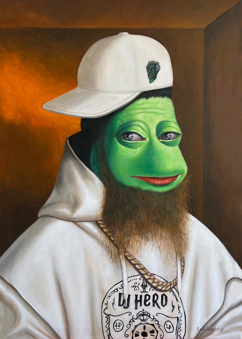 EmblematiX (@emblematixart) on Twitter photo Bonne soirée
To celebrate another successful Frog takeover, this time in Paris, doing a giveaway of a RAREDJPEPE digital token and other surprises 👀
Like & RT pinned post at <a href="/EmblematiXart/">EmblematiX</a> to play, good luck 🐸🫡
Winner announced Sunday 💚
xchain.io/asset/RAREDJPE… Bonne soirée
To celebrate another successful Frog takeover, this time in Paris, doing a giveaway of a RAREDJPEPE digital token and other surprises 👀
Like & RT pinned post at <a href="/EmblematiXart/">EmblematiX</a> to play, good luck 🐸🫡
Winner announced Sunday 💚
xchain.io/asset/RAREDJPE…