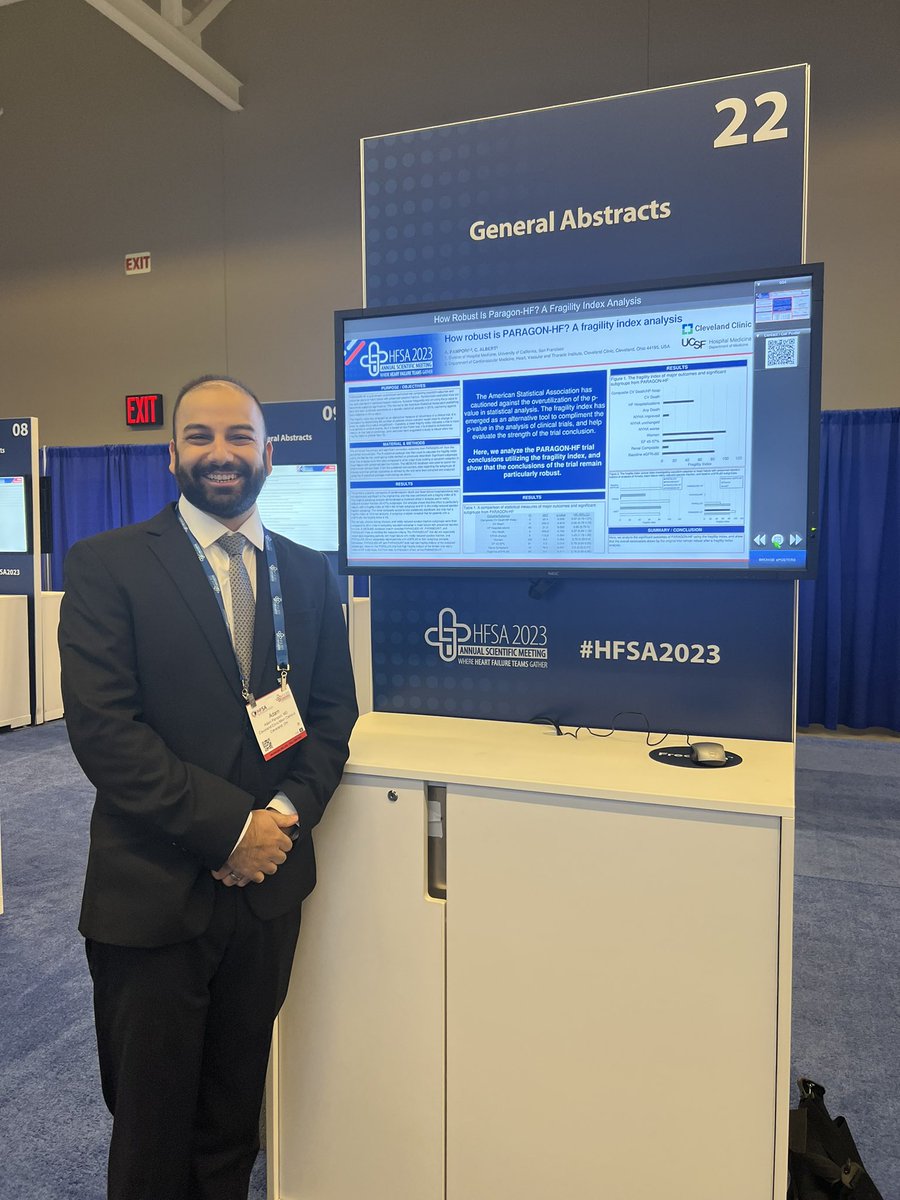 Does the fragility index hold true results
of Paragon HF? Come find out at our poster session #21 now! @HFSA #HFSA2023 #paragonHF