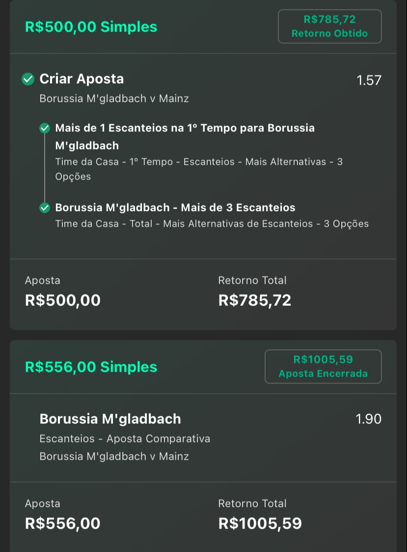 Ontem, nossa entrada no jogo do Palmeiras resultou em um vermelho, o Palmeiras foi neutralizado e perdeu para o Boca. Felizmente, hoje nos recuperamos. As apostas esportivas são assim, a longo prazo.