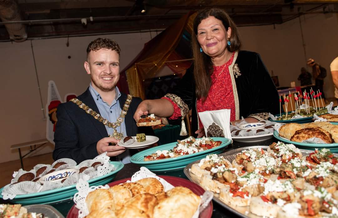 🎉 Yallaa Fonoon Festival Launch 🎉
We were truly honoured to have the Lord Mayor Ryan Murphy, Mayor of Belfast, to join us and declare the launch of our Fonoon Festival 🙏🏼