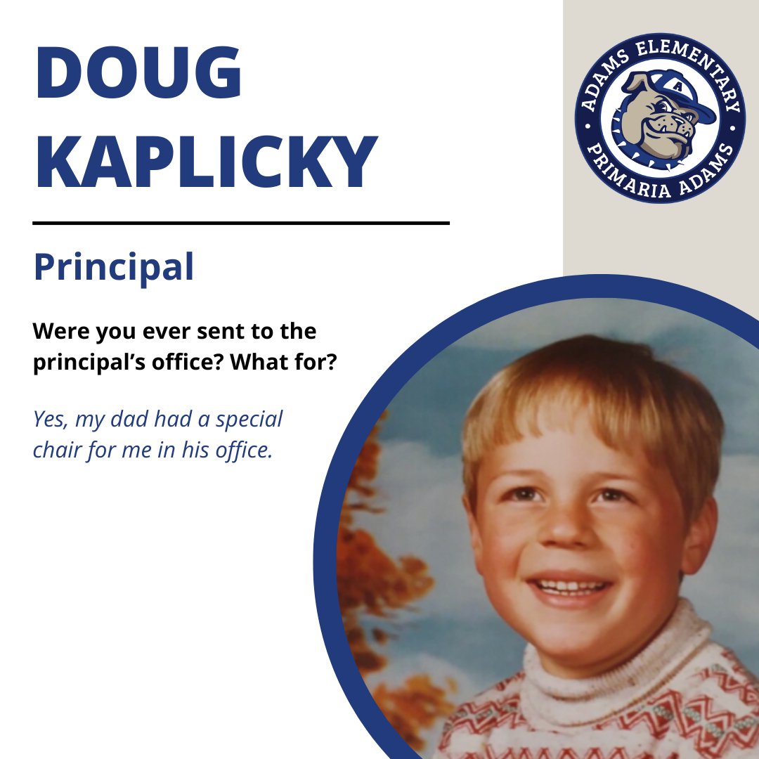 YakimaSchools's tweet photo. October is #NationalPrincipalsMonth. All month long, we're 🎉 celebrating our 🌟 amazing principals at each of our schools. In the spirit of fun, we hope you enjoy learning more about them during their 🏫 K-12 school years! #ThankAPrincipal https://t.co/u0YBy1zrWC