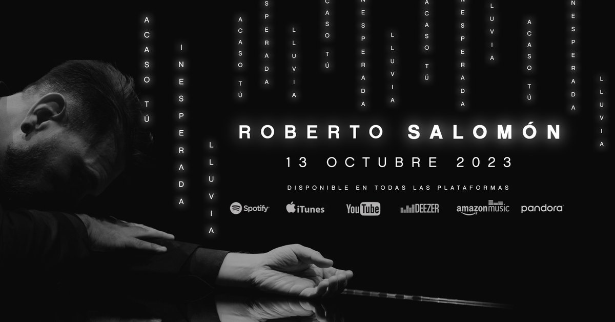 Descubre el emocionante segundo álbum del renombrado pianista Roberto Salomón, "Acaso tú, inesperada lluvia".  zona-acustica.com/roberto-salomo… <a href="/robertosalomon/">Roberto Salomón</a>
