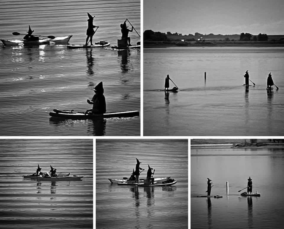 #witches #halloween #paddleboarder