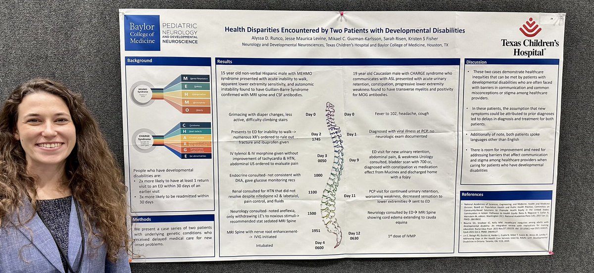 BCMChildNeuro's tweet image. #UnconsciousBias among healthcare providers contributes to diagnostic and treatment #disparities in patients with #DevelopmentalDisabilities. Alyssa Runco also emphasized the need to address communication barriers and disease familiarity among providers. #CNSAM