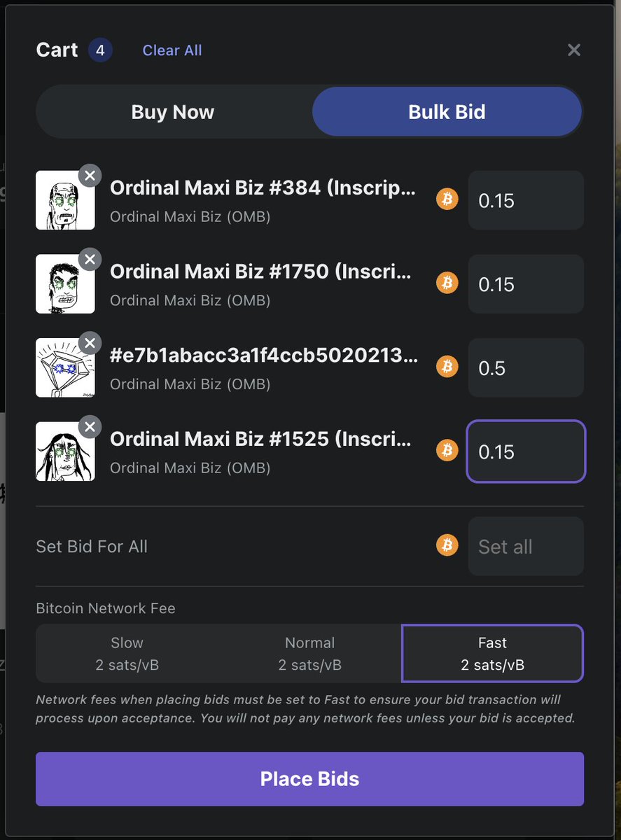 Ordinals Market (@ordinalsmarket_) on Twitter photo 🔥 BREAKING 🔥
Trust-less bulk bidding is now live on <a href="/OrdinalsMarket_/">Ordinals Market</a>!
Slow Bitcoin blocks? Fast Ordinals bids! 🚀 🔥 BREAKING 🔥
Trust-less bulk bidding is now live on <a href="/OrdinalsMarket_/">Ordinals Market</a>!
Slow Bitcoin blocks? Fast Ordinals bids! 🚀