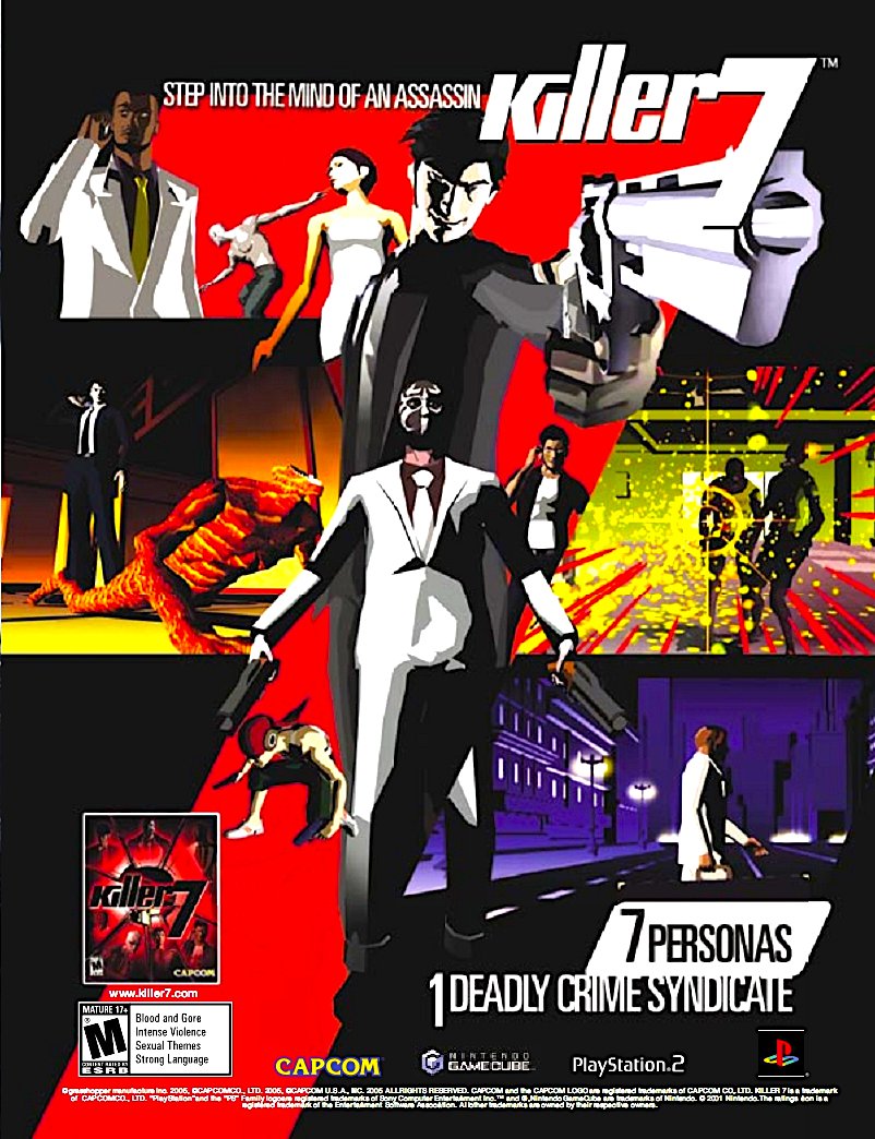 RetroGamerArt's tweet photo. Killer7 / Capcom (2005) https://t.co/pc2ADWdoyO