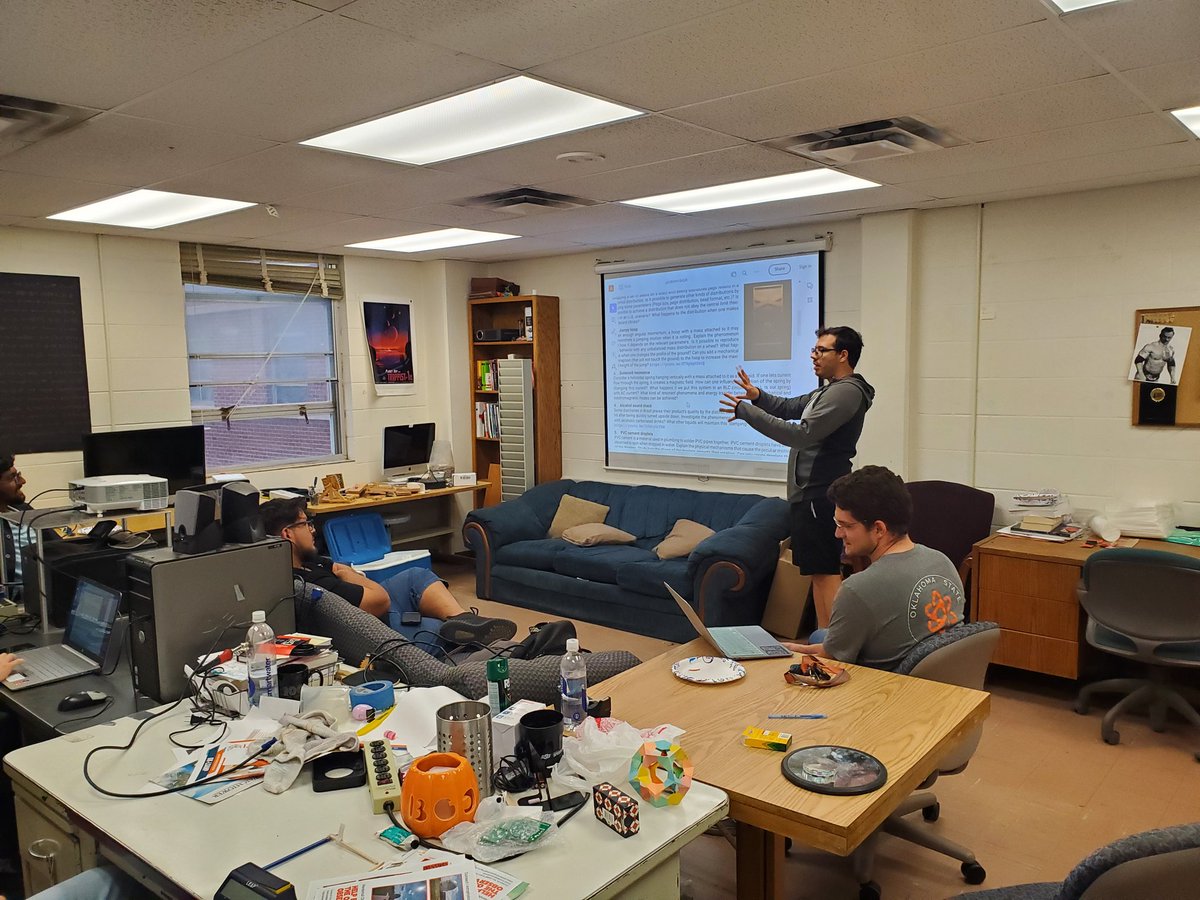 OkstateSps's tweet photo. Our fearless leader describing IPT problems 😀 https://t.co/8SlEL6cSfK