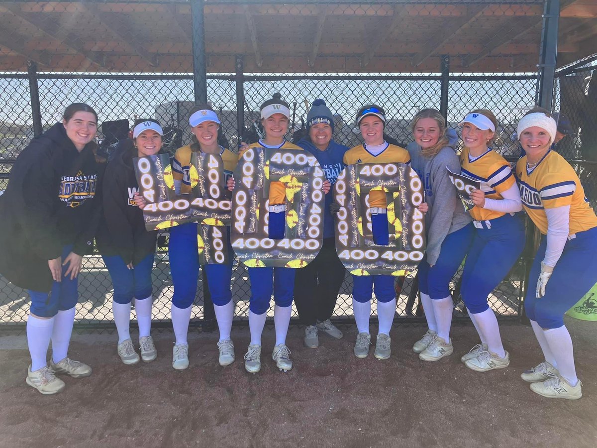 wahoopublic's tweet photo. Wahoo Softball falls in the best of three series with Elkhorn North, losing game three, 2-10. 

The Warriors finish their season with a record of 18-11. 

Today, Head Coach Trina Christen picked up her 400th career victory! Congratulations Coach! 

#ExcellenceEverywhere #nebpreps https://t.co/VGjaEINtdm