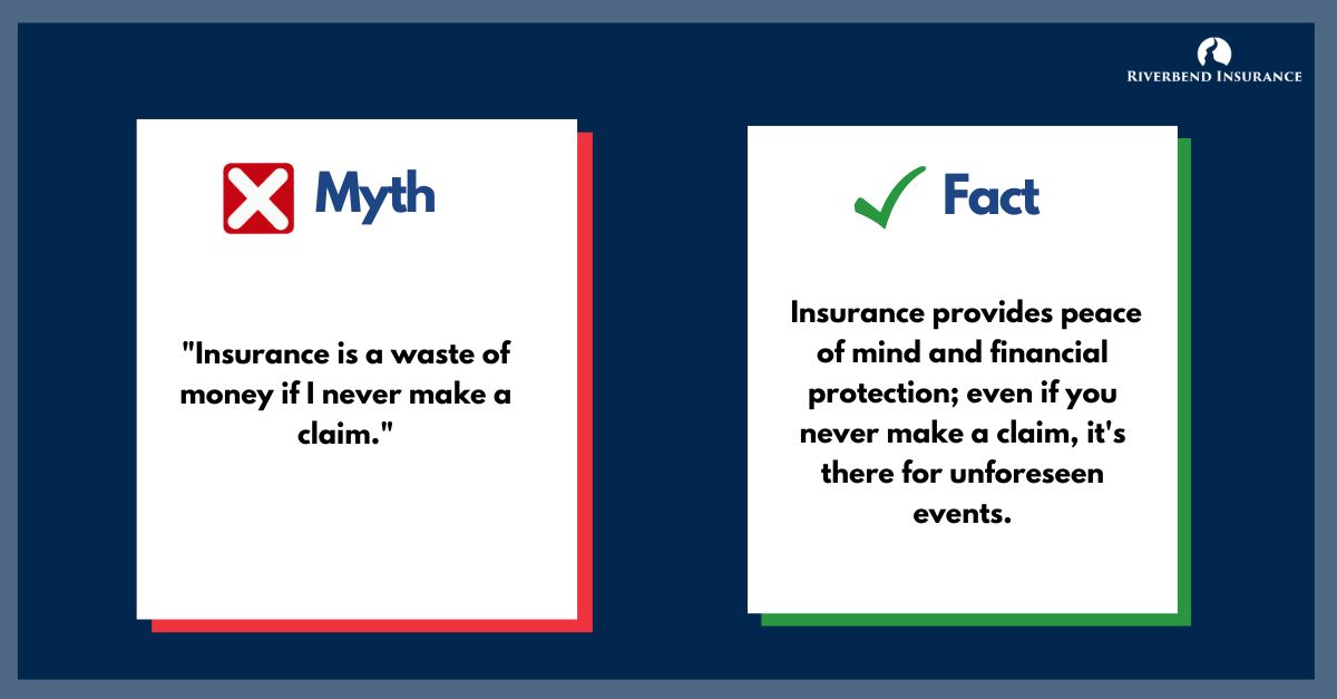 RiverbendIns's tweet image. #RiverbendInsurance #InsuranceMyth #InsuranceFact #InsuranceCoverage