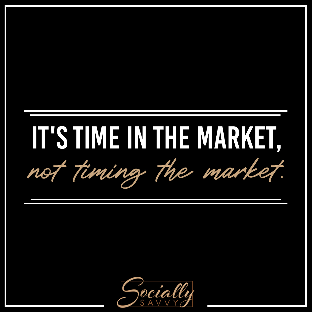 SociallySavvyPR's tweet image. When it comes to investing, remember that it's time in the market that matters, not timing the market.

#TimeInTheMarket #LongTermInvesting #CompoundingReturns #Diversification #InvestmentStrategy #DollarCostAveraging