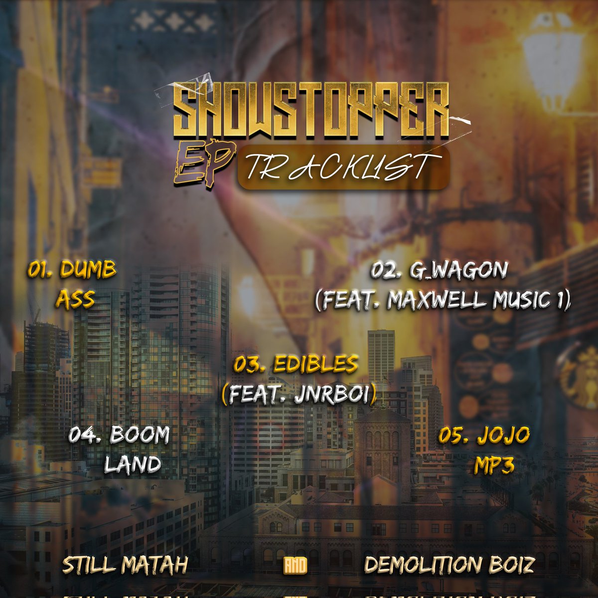 StillMatahZN's tweet image. After our recent individual releases, we&apos;re shaking the scene again with our Gqom joint EP &apos;Showstopper&apos;💪🏾 
&quot;Still Matah &amp;amp; Demotion Boiz&quot;✍🏾

Link : ditto.fm/showstopper_ep
Designs by : #MzobhART 

#Gqom #uthayela #GqomWave #GqomPowerHouse #house #gqomfriday