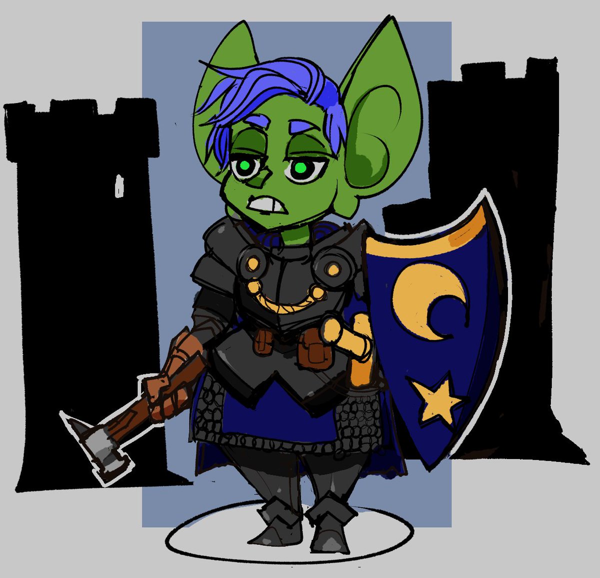 Gobtober 2023 - Day 6, Knight #Goblin #Gobtober2023