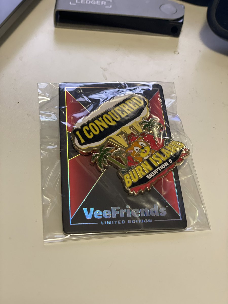 Received my pin today from <a href="/veefriends/">VeeFriends</a> for participating in eruption 5, it was a lot of fun creating my submission for this challenge.