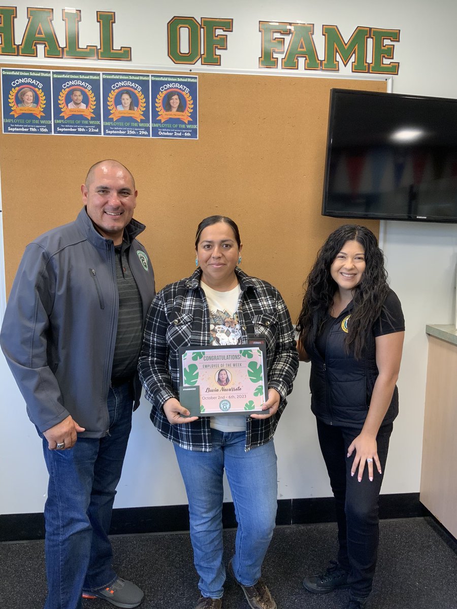 GUSD_HR's tweet image. 💚🐻💚Congratulations to this weeks Employee of the Week 🎉 Mindy Hunt, Frank Rico, Juan Rojo, Mirna Lopez, Jaqui Cervantes, Hortensia Castillo, Lluvia Navarrete, Juan Villagomez and Sabrina Ramirez 💚🐻🐻 #gusdshines #ThisisGUSD #employeeoftheweek