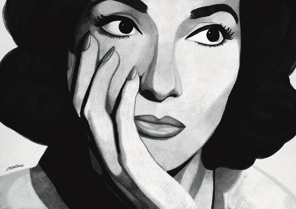 “I don't need the money, dear. I work for art.” - Maria Callas #myart #mariacallas #mariacallas100