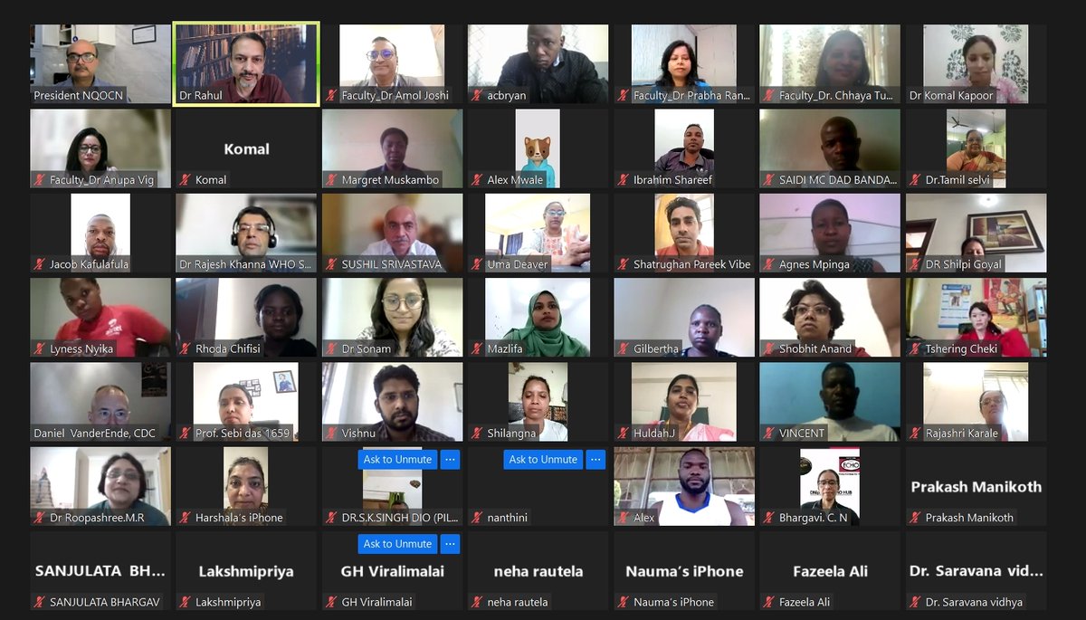 nqocnindia's tweet photo. @nqocnindia  is conducting a Regional ePOCQI workshop for >70 Healthcare Providers from 7 countries across Asia, Africa &amp; Europe to support their Quality Improvement journey &amp; use a systems-thinking approach to find contextual solutions! #qualitymatters https://t.co/zX0YJgLkRR