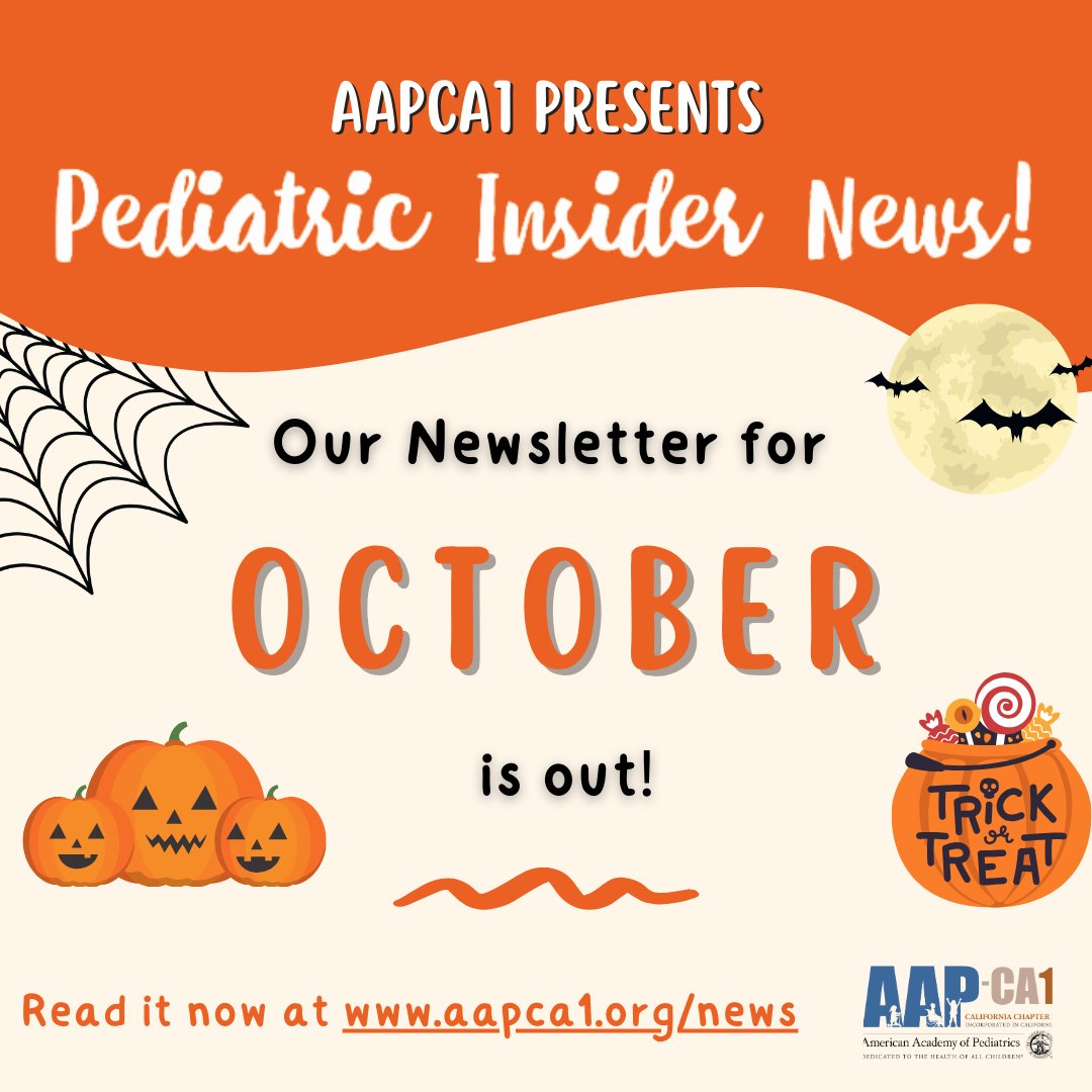 Our Pediatric Insider News is out! Read our October newsletter, which features expert tips on child passenger safety, autism screening in pediatric primary care, additional information about our upcoming Puzzles conference, and much more.
conta.cc/3Q5rpAN