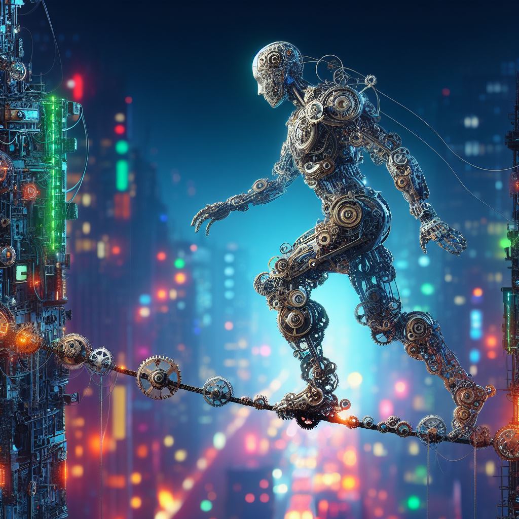 samitdigitalart's tweet photo. #balance #tightrope #highwire #wirewalk #cityscape #aiart #nft #nftartwork #aiartwork #NFTartists https://t.co/HjvIfap1vE