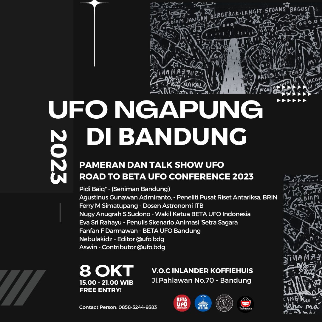 UFO enthusiast BDG merapat yes, Minggu 8 Okt 23 di VOC Pahlawan.
