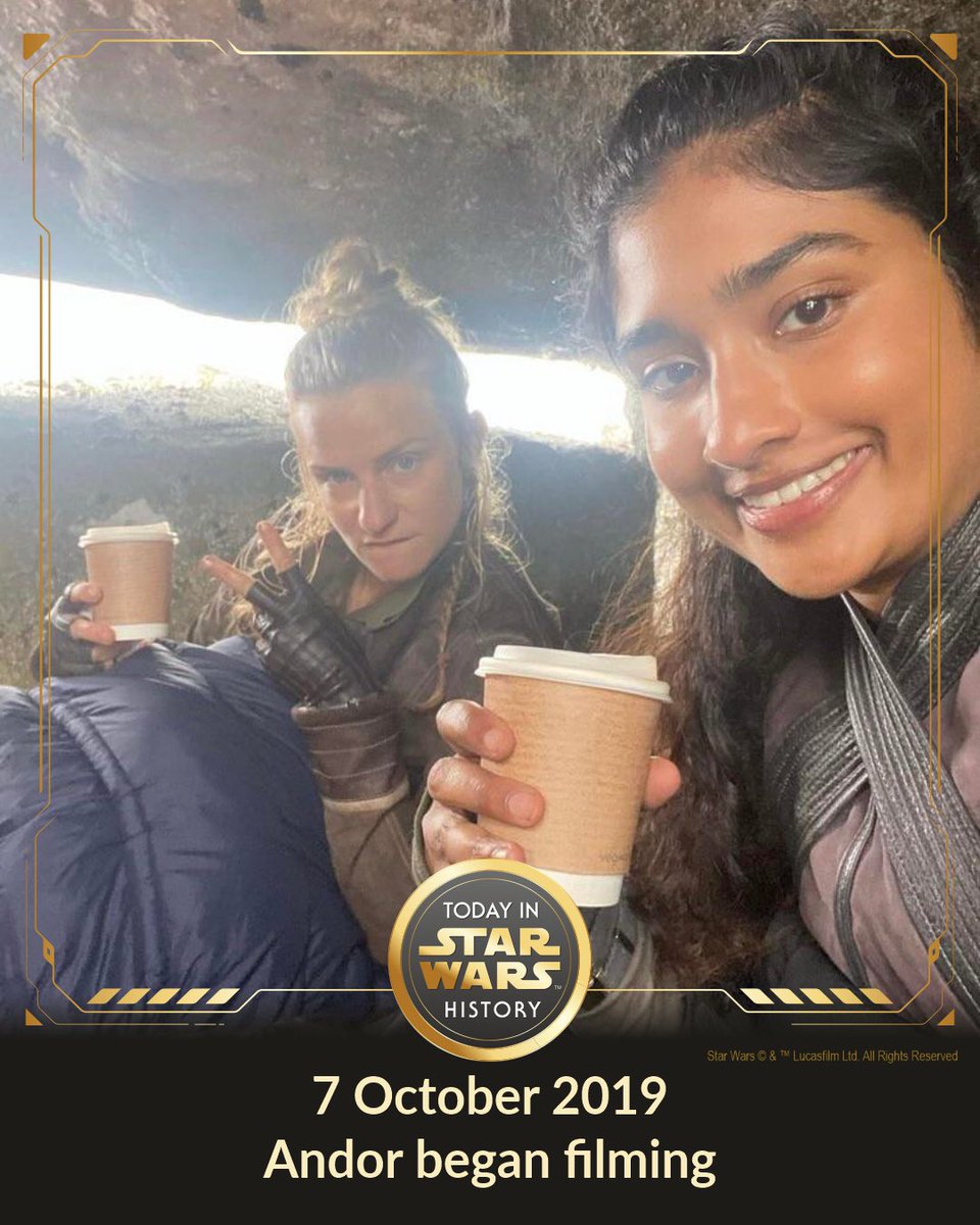TodayinStarWars's tweet photo. 7 October 2019 #TodayinStarWarsHistory "...a tense nail-biting spy thriller in the Star Wars universe" #StarWarsAndor #StartFilming https://t.co/Hn1zx3o8hT