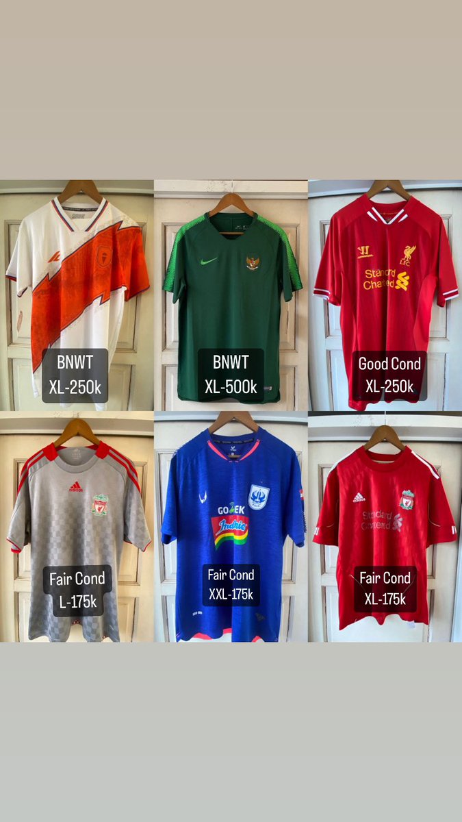 ryoutomo8's tweet photo. #Jersey4Sale @Jerseyforum 

Jual jersey original murah
Tanya" detail via whatsapp
Tokopedia ready (free ongkir)

whatsapp: https://t.co/MdYFakjqwV https://t.co/Me3FmMwUjn
