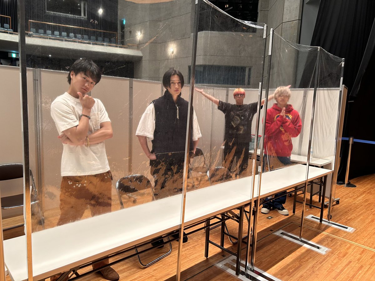 本日の並び順です?‍♂️ 黎弥→勇征→大樹→世界 ※特に理由はご 