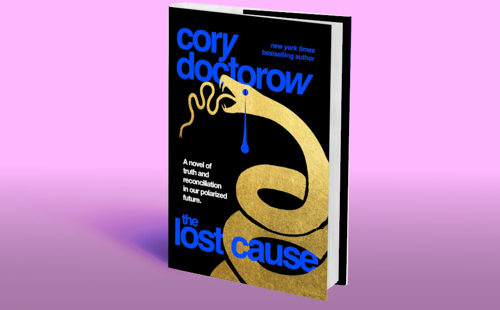 My next novel is *The Lost Cause*, out on November 14; it's a hopeful tale of the fights we'll face *after* we address the polycrisis. <a href="/BillMcKibben/">Bill McKibben</a> called it "The first great YIMBY novel":

us.macmillan.com/books/97812508…

1/