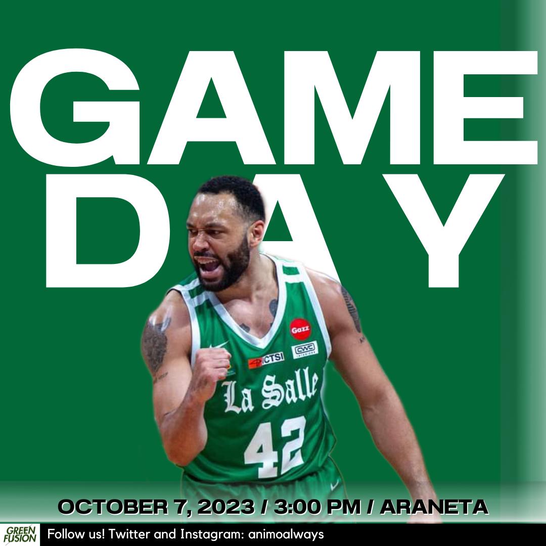 ANIMOalways's tweet photo. BRAVER AND FIERCER THIS TIME.

DLSU vs UST
October 7, 2023
3:00 PM
Araneta

pc: DLSU Sports / Andie Luna

#UAAPSeason86 #AnimoLaSalle https://t.co/h5jORAioqA