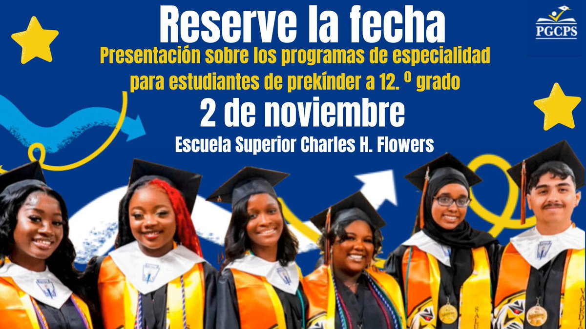 PGCPSImmersion's tweet image. @PGCPSSpecialty Program Showcase Save The Date - Nov. 2nd @ Flowers High School! Come learn about the Chinese, French and Spanish Immersion Programs @pgcps.