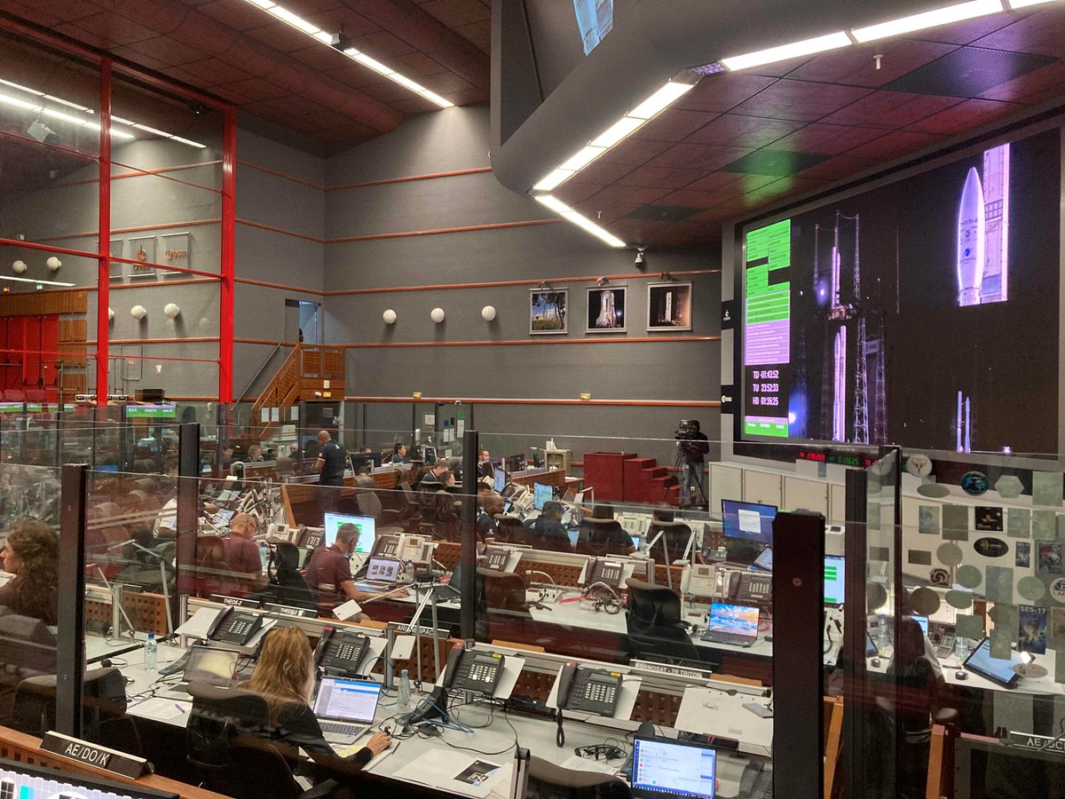 Teams are getting ready for #VV23 ! Onboard Vega, two Earth observation and weather monitoring satellites, along with 10 auxiliary payloads… @GISTDA #TASA @TyvakNanoSat @AirbusSpace @Avio_Group @esa @CNES @EuropeSpacePort @Arianespace