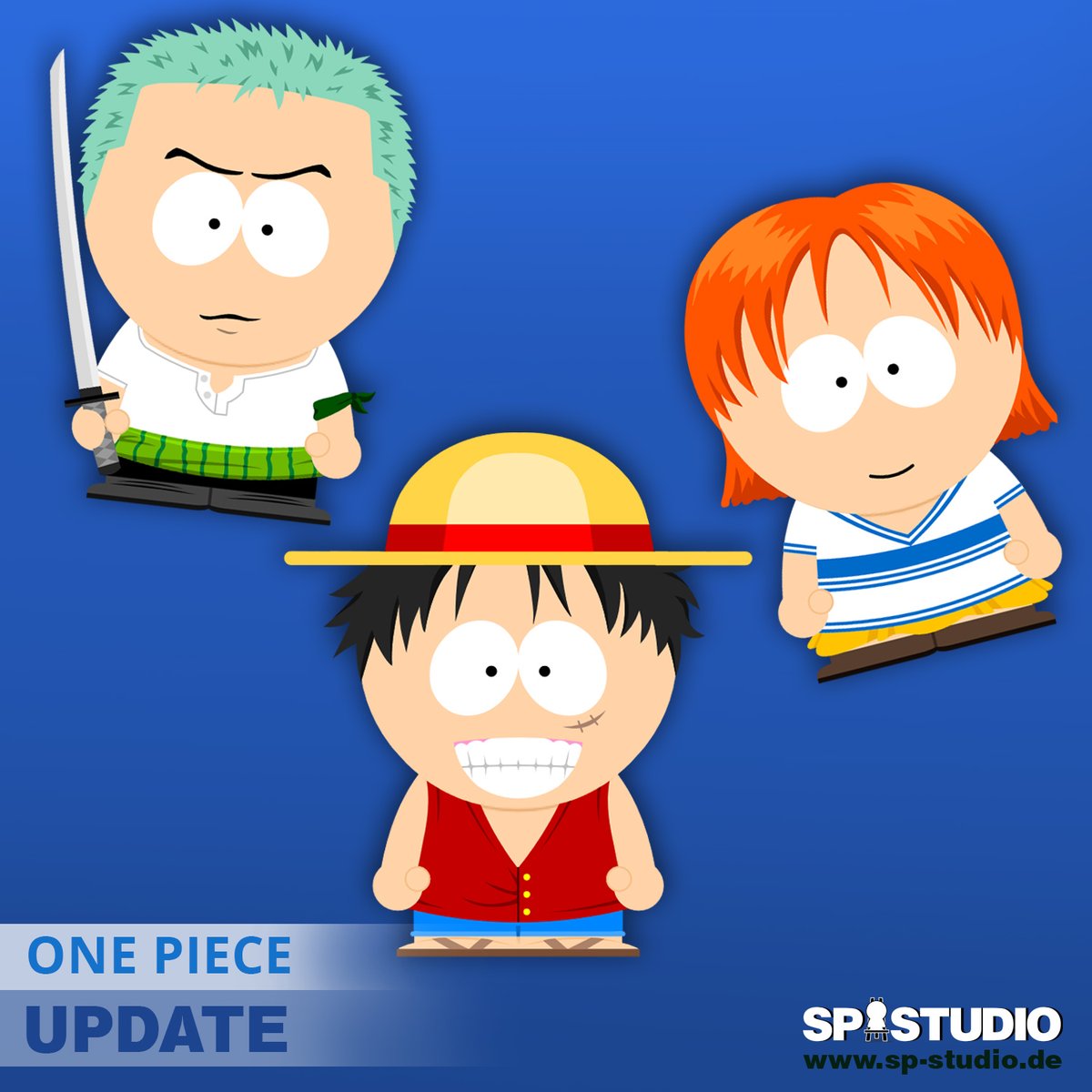 sp-studio.de UPDATE: This one is all about One Piece costumes! 👒 
Because I enjoy the new Netflix show pretty much I wanted to draw some of the main characters for the SP-Studio. The 12 new items are not only useful for One Piece fans, but for all kind of characters.