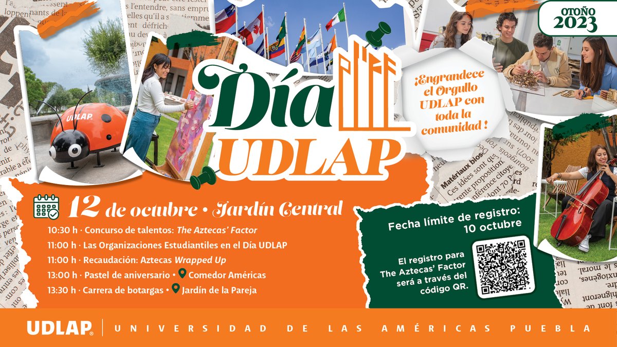 udlap's tweet photo. ¡Ya se acerca nuestro aniversario!
Invitamos a la Comunidad UDLAP a celebrar a nuestra universidad, con las actividades que #CEUDLAP ha preparado para este momento: https://t.co/veWrxfvOGZ