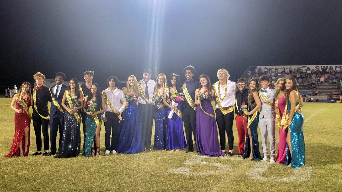 Xavier Davenport and Mackenzie Johnson are this year's King and Queen! Congratulations to all members of the court.