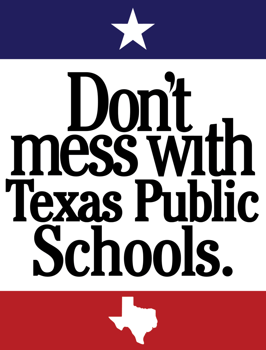 1/2 Don't mess with Texas Public Schools! Taxpayer-funded vouchers will drain public dollars from our severely under-funded public schools. Truth is, Texas is more than $4,000 below the national average of per-student funding. #TxLege should be focusing on fully funding (cont.)
