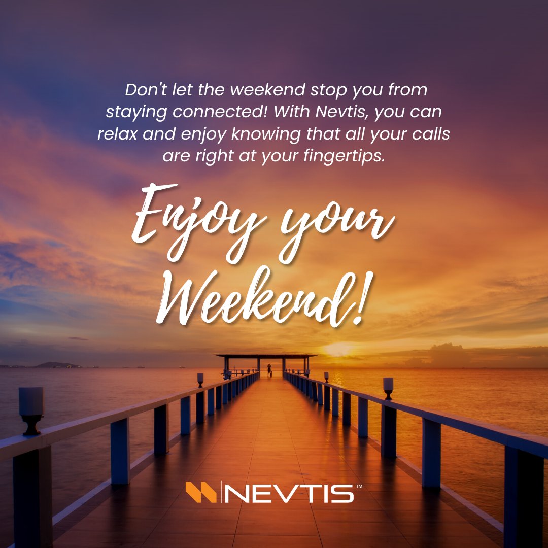 NevtisConnect's tweet image. Enjoy Your Weekend. 💜 #Nevtis #WeKeepYouConnected