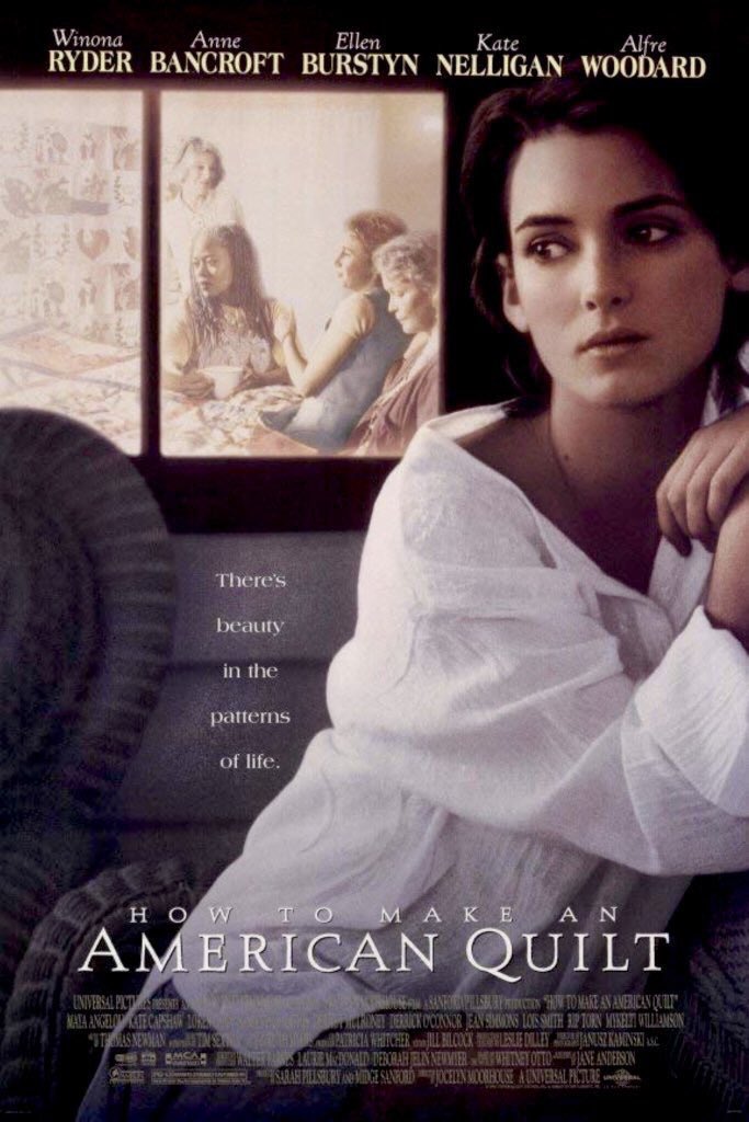 🎬MOVIE HISTORY: 28 years ago today, October 6, 1995 the movie ‘How to Make an American Quilt’ opened in theaters!

#WinonaRyder #AnneBancroft #EllenBurstyn #LoisSmith #AlfreWoodard @JaredLeto #SamanthaMathis #ClaireDanes #KateNelligan #MykeltiWilliamson #MayaAngelou #KateCapshaw