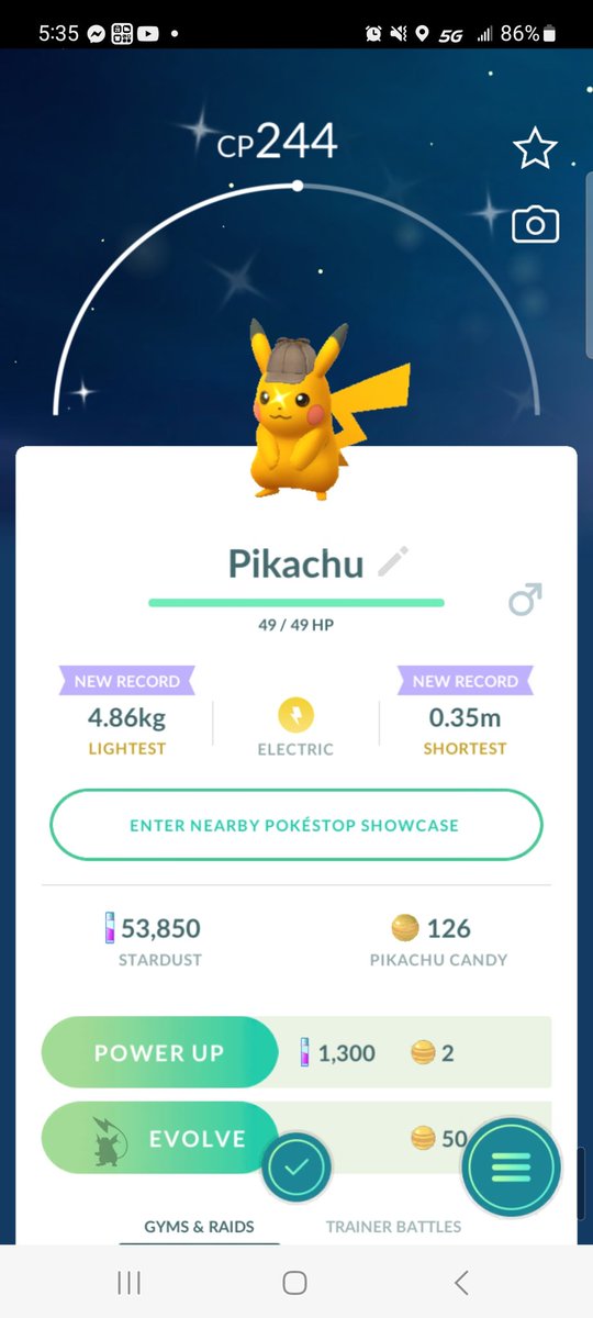 Hell yeah got the shiny detective Pikachu stoked about this one 2 
#PokemonGO #Pikachu #FridayVibes
