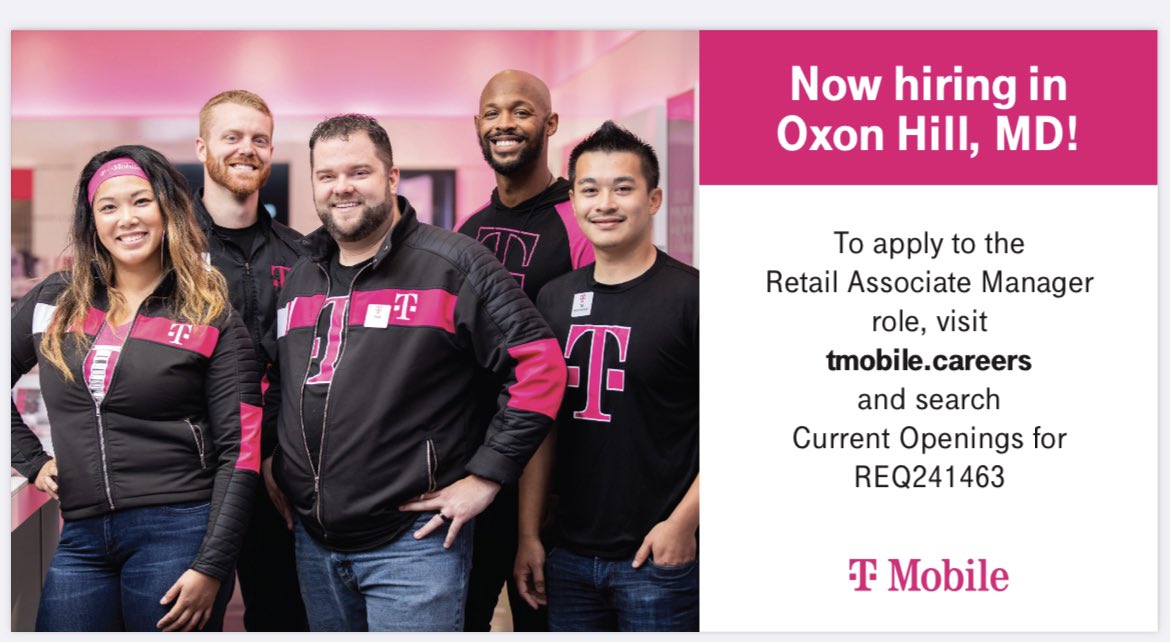 Are you ready for the next chapter in your career? Do you consistently drive sales, lead and inspire a team and maintain operational excellence? If you answered yes, then we are looking for you to join our team!  #TeamMagenta #DCMetroMonstars #TheCrown