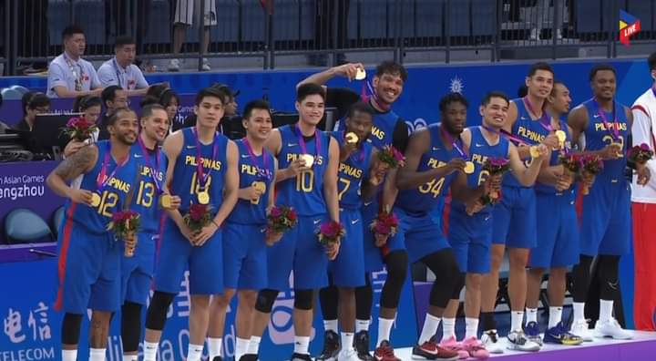 Some of us are hyping some Filipino players playing in overseas, but this bunch of PBA players brought home the 🥇 gold medal from Asian Games! #GilasGOLD #Gilas #GilasPilipinas #AsianGames #AsianGames2022