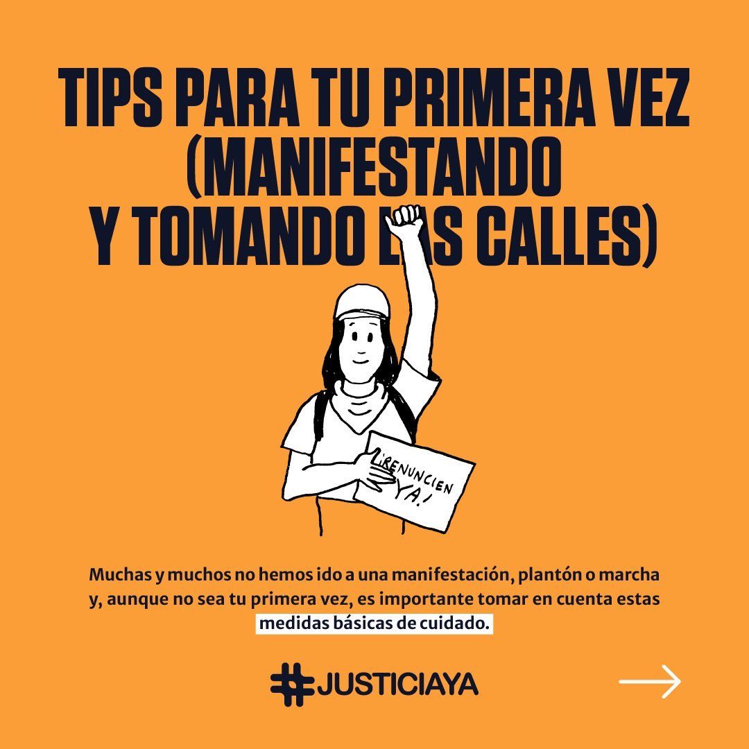 justiciayagt's tweet image. Acá te dejamos estos tips para que vayas #ALasCalles y te sumés al Paro Plurinacional en defensa de la democracia. ¡Nos vemos, con cuidado pero sin miedo! (1/4)